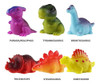 Juego De 6 Juguetes De Baño De Dinosaurios 4