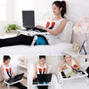 Ajustable Plegable Portátil Soporte Escritorio Mesa Cama + C 3