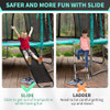 ~? Tanoshii® Tobogán De Trampolín Universal Con Asas, Más Se 2