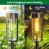 Bucasa Solar Pathway Lights Outdoor 6 Pack, Actualizado Supe 3