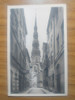 Letonia Antigua Foto Postal Riga Iglesia Evangélica Luterana 1