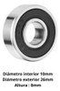 Rodamiento 6000 2rsh/c3 Timken 1