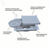 Ralo Jjm Hide Cesto E Tampa Oculta 15x15 Pvc Branco 3
