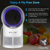 Fruit Fly Trap Fvoai Indoor Bug Zapper Com Sucção E Temporiz 6