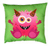 Almohada Bebe Cuna Cochecito Deco Estampa Monstruitos Mibes 5