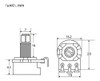 Potenciômetro Alpha Base Pequena Eixo Curto B500k 2