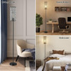 ~? Acaxin Crystal Lámpara De Pie Para Dormitorio Negro, Lámp 3