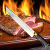 Faca Churrasco Artesanal 10 Polegadas Super Afiada Couro 6