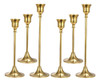 Anndason Juego De 6 Candelabros Dorados Para Velas De Oro, P 0