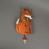 Allen Designs Foraging Fox Reloj De Pared De Péndulo Decorat 3