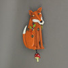 Allen Designs Foraging Fox Reloj De Pared De Péndulo Decorat 4