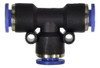 Conexão Pneumática União Engate Em T Pu 8mm 4 Peças Kit 7 Conexão Pneumática União Engate Em T Pu 8mm 4 Peças Kit 7