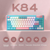 Dustsilver Teclado Mecánico Para Juegos K84, Teclado Con Cab 1