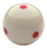 Bola De Pool Blanca Con Puntos Rojos Aramith Pro 1