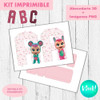 Kit Imprimible Letras 3d Editables Bebés Llorones 1