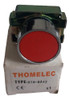 Botón Pulsador Plano Rojo C/conector Thomelec 0