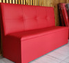 Poltrona Sofá Booth 1,20 Courvin Vermelha 3 Botões 1