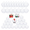 40 Bolas De Adornos De Navidad Transparentes, Esfera Hueca C 0