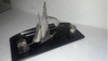 Tintero Antiguo En Vidrio Y Metal 2