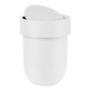 Papelera Cesto De Basura 6 Litros Blanco Tapa Touch Umbra 0