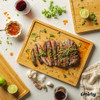 Juego De Tablas De Corte De Bambú Con Soporte Para Cocina 6