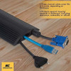 Cubierta De Cable De Piso  10 Pies Negro Protector De Cable 5