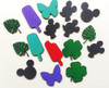 30 Figuras Mickey 4cm  Pintadas De Fibrofacil Souvenirs 0