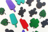 30 Figuras Mickey 4cm  Pintadas De Fibrofacil Souvenirs 2