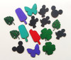 30 Figuras Mickey 4cm  Pintadas De Fibrofacil Souvenirs 3