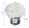 Hortensias Artificiales Jarrón Cristal Flores Moomass 3