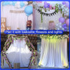 ~? 10x10 Cortina De Fondo Blanco Para Fiestas Cortinas De Fo 3 ~? 10x10 Cortina De Fondo Blanco Para Fiestas Cortinas De Fo 3
