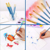 Juego De Pinceles Para Pintura Acrílica, 4 Paquetes/40 Pince 3