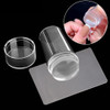 Sello Para Stamping Transparente Con Raspador Y Tapa 1