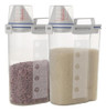 Jioko 2pack 5.5lb Tanque Transparente De Plástico, Barril De 0