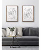 Kate Y Laurel Blake Summer Lines 5 Arte De Pared De Vidrio I 2
