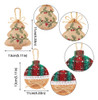 Tatuo - 16 Adornos Para Rbol De Arpillera De Navidad Para Co 1
