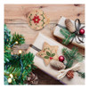 Tatuo - 16 Adornos Para Rbol De Arpillera De Navidad Para Co 5