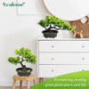 Leafouse Árbol Bonsái Artificial Enebro Mini Planta Interior 3