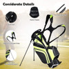 Bolsa Con Soporte Para Palos De Golf  Officejoy - Verde 4