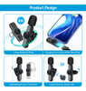 2 Pack Mini Micrófono Inalámbrico Tipo C Para Android 5