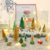 Rboles De Navidad En Miniatura De Sisal Esmerilado, Mini Rbo 4