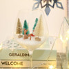 Rboles De Navidad En Miniatura De Sisal Esmerilado, Mini Rbo 5