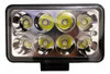 Farol Auxiliar Quadrado 8 Leds Bivolt 12/24v 27w 5cm Espessu 1