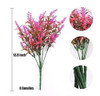 8 Flores Artificiales P/decorar Resistentes Uv- Rosa 1