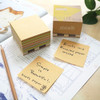 Notas Post Cubo Kraft Pallet 7x7cm. Serviciopapelero 1