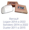 Vidrio Espejo Logan Sandero Duster 11 A 14 Stepway Izquierdo 3