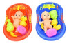 5 X Muñeca En Tinas De Baño Con Pato + Ducha Kids Set Acceso 0