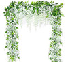 Flores Artificiales Guirnalda De Glicina Blanca Flor Colgant 0