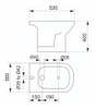 Bidet Sanitario Piazza Amalfi 3 Agujeros Blanco B0103 2