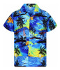V.h.o. Funky Hawaiian Shirt, Shortsleeve, Surf, Blue, Xs 1